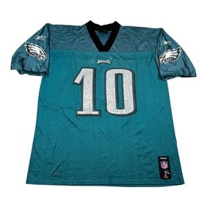 Philadelphia Eagles Football Jersey Mens XL Green NFL Reebok Jackson 10